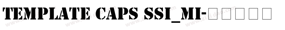 Template Caps SSi_mi字体转换
